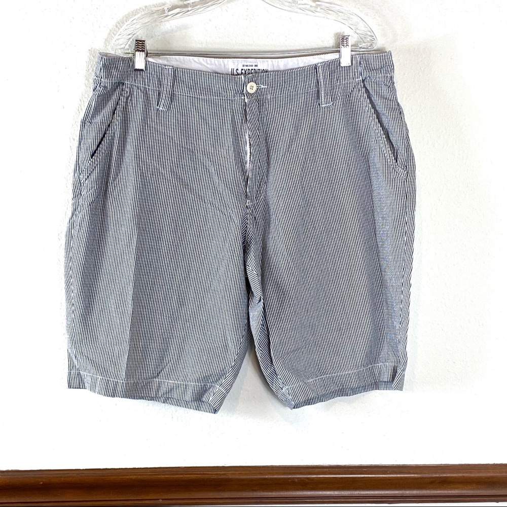 Men’s US Expedition striped cotton shorts 38